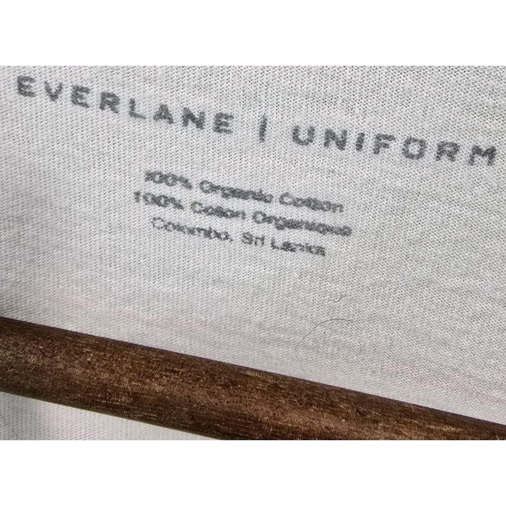 Everlane T Shirt Mens Large White Short Sleeve Crew Organic Cotton Lightweight - Picture 3 of 11